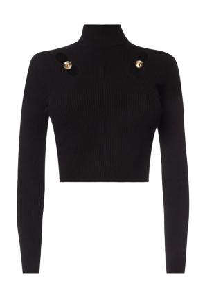 Cropped cut-out turtleneck sweater, zdjęcie 1 Cropped cut-out turtleneck sweater od Versace Versus